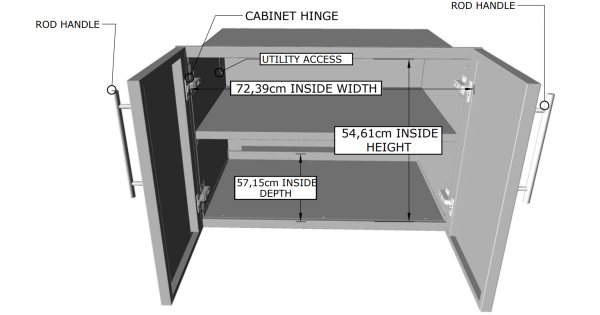 Sunstone Designer Series Double Door Dry Storage The Bbq Shop