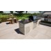 Granite Worktop Colour: Steel Grey
Porcelain Tile Cladding : Sand Stone