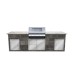 Yukon BeefEater BBQ: SIGNATURE 3000S 4 BURNER (CAST IRON)
Granite Worktop Colour: Kashmir White
Porcelain Tile Cladding : Slate Grey