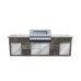Yukon BeefEater BBQ: SIGNATURE 3000S 5 BURNER (CAST IRON)
Granite Worktop Colour: Kashmir White
Porcelain Tile Cladding : Slate Grey