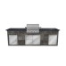 Yukon Bull BBQ: Angus
Granite Worktop Colour: Steel Grey
Porcelain Tile Cladding : Slate Grey