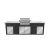 Yukon Bull BBQ: Angus
Granite Worktop Colour: Kashmir White
Porcelain Tile Cladding : Graphite Grey