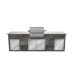 Yukon Bull BBQ: Angus
Granite Worktop Colour: Kashmir White
Porcelain Tile Cladding : Slate Grey