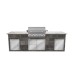 Yukon Bull BBQ: Brahma
Granite Worktop Colour: Kashmir White
Porcelain Tile Cladding : Slate Grey