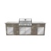 Yukon Napoleon BBQ: BILEX605RBIPSS
Granite Worktop Colour: Kashmir White
Porcelain Tile Cladding : Pebble Grey