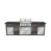 Yukon Napoleon BBQ: BIPRO500RBPSS-3-GB
Granite Worktop Colour: Steel Grey
Porcelain Tile Cladding : Slate Grey