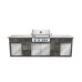 Yukon Napoleon BBQ: BIPRO500RBPSS-3-GB
Granite Worktop Colour: Kashmir White
Porcelain Tile Cladding : Slate Grey
