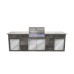 Yukon Whistler Grills BBQ: Burford 4
Granite Worktop Colour: Kashmir White
Porcelain Tile Cladding : Slate Grey