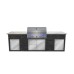 Yukon Whistler Grills BBQ: Burford 5
Granite Worktop Colour: Kashmir White
Porcelain Tile Cladding : Graphite Grey