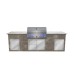 Yukon Whistler Grills BBQ: Burford 5
Granite Worktop Colour: Kashmir White
Porcelain Tile Cladding : Pebble Grey