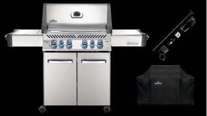 Napoleon Prestige P500 Gas BBQ + Free Rotisserie & Cover