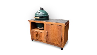 Big Green Egg Large Corten Steel Kitchen Bundle