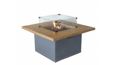 Altair Gas Fire Pit - Glass Screen