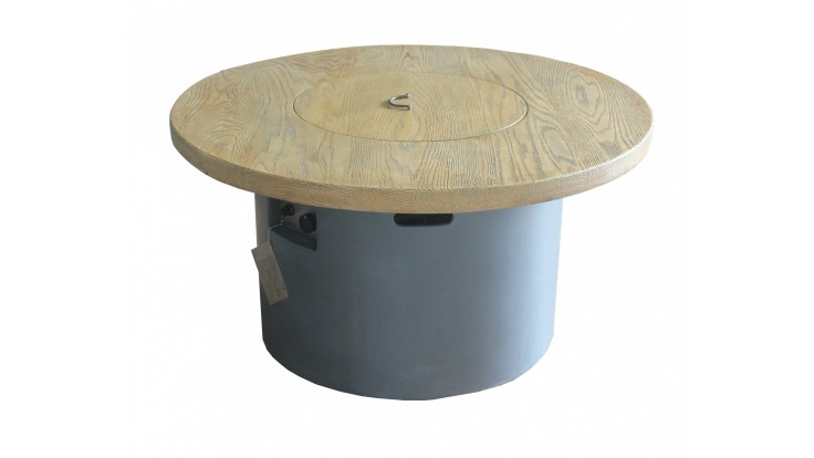 Sarin Round Wood Table With Infill