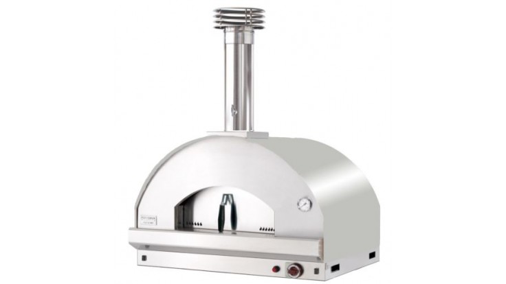 Fontana - Mangiafuoco Built In Gas Pizza Oven - Stainless Steel - Free Cover & Accessories