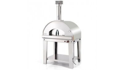 Fontana - Mangiafuoco Gas Pizza Oven with Trolley - Stainless Steel
