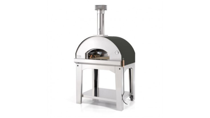 Fontana - Mangiafuoco Wood Pizza Oven with Trolley - Anthracite