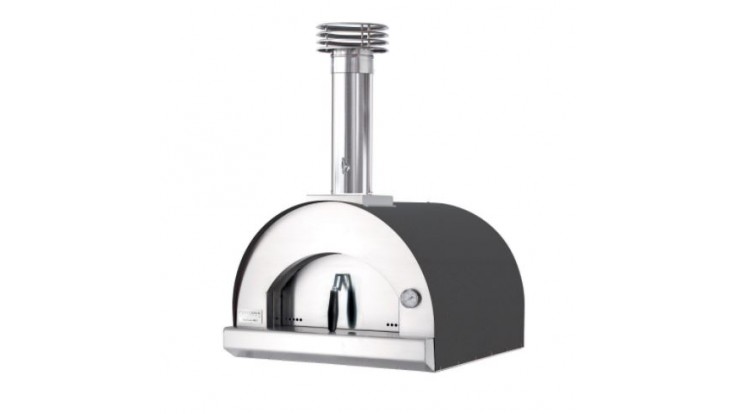 Fontana - Margherita Built In Wood Pizza Oven - Anthracite - Free Cover & Accessories