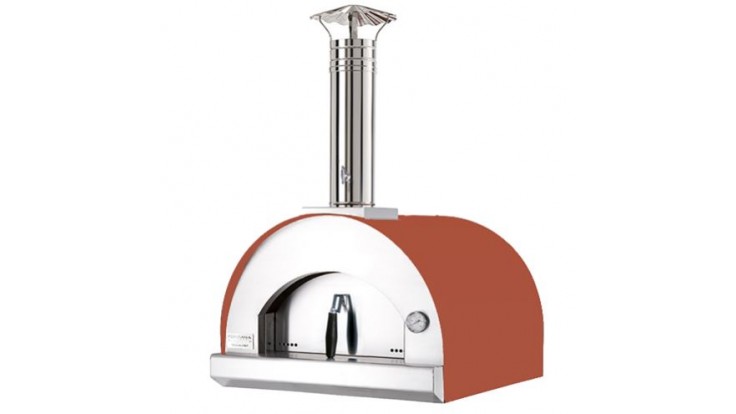Fontana - Margherita Built in Wood Pizza Oven - Rosso