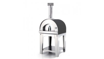 Fontana - Margherita Wood Pizza Oven with Trolley - Anthracite
