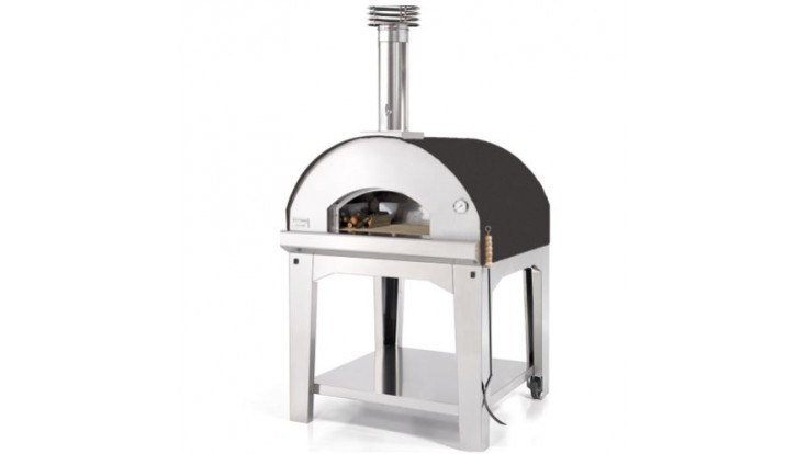Fontana - Marinara Wood Pizza Oven with Trolley - Anthracite - Free Cover & Accessories