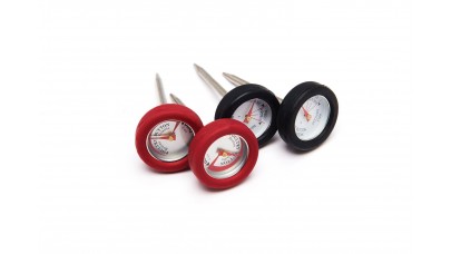 Grill Pro 4 Mini Thermometers w/ Silicone Bezel