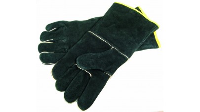 Grill Pro Black Leather BBQ Gloves
