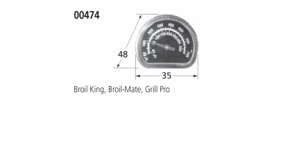 00474 BBQ Heat Indicator - Sterling