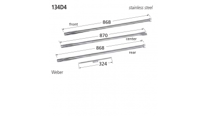 134D4 BBQ Burner - Weber