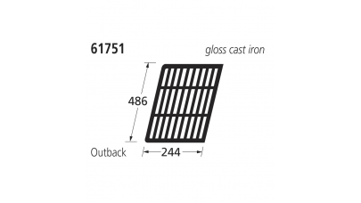 61751 BBQ CI Grill - Outback 
