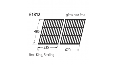 61812 BBQ Grill - Sterling/Broil King