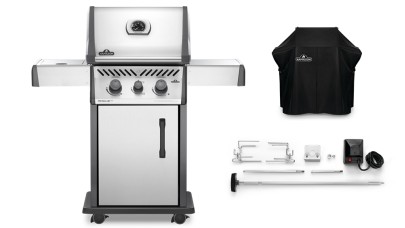 Napoleon Rogue RXT365SIBPSS-1-GB Gas BBQ - Free Cover & Rotisserie