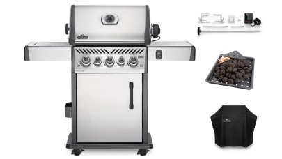 Napoleon Rogue RSE425RSIBPSS-1-GB Gas BBQ - Free Cover & Accessories