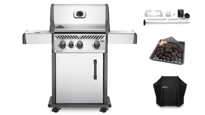 Napoleon Rogue RXT425SIBPSS-1-GB Gas BBQ - Free Cover & Accessories