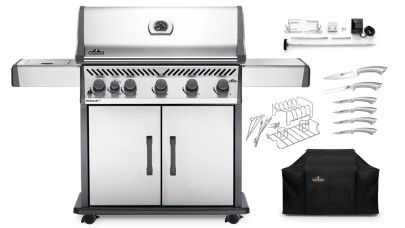 Napoleon Rogue RXT625SIBPSS-1-GB Gas BBQ - Free Cover & Accessories