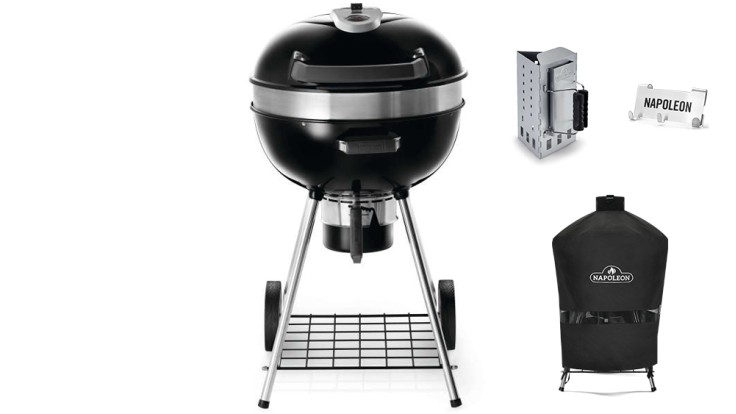 Napoleon PRO22 57cm Charcoal Kettle BBQ with Free Accessories