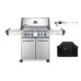 Napoleon Prestige P500RSIBNSS-3-CE Natural Gas BBQ - Free Rotisserie and Cover