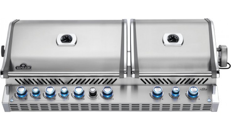 Napoleon Prestige BIPRO825RBIPSS-3-GB-3 Built In Gas BBQ - Free Rotisserie and Cover