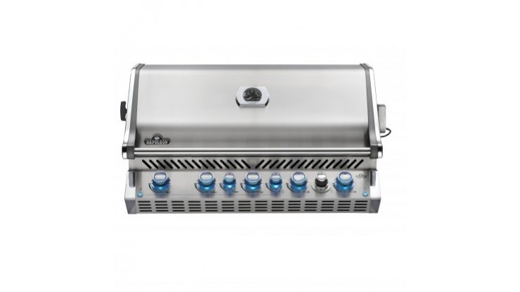 Napoleon Prestige BIPRO665RBNSS-3-GB Natural Gas Built In BBQ - Free Rotisserie and Cover
