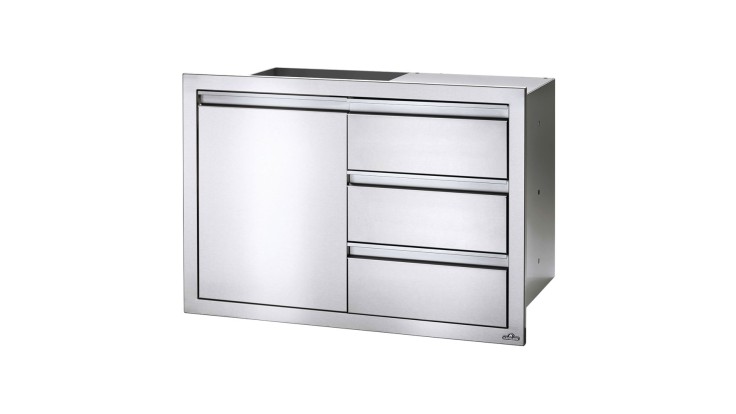 Napoleon Stainless Steel Built In Door and Drawer Combo - BI-3624-1D3DR