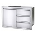 Napoleon Stainless Steel Built In Door and Drawer Combo - BI-3624-1D3DR