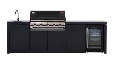 BeefEater Cabinex Standard 5 Burner Outdoor Kitchen with Fridge and Sink