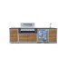 Worktop Colour: Laos
Cabinet Colour: Coppered Oak