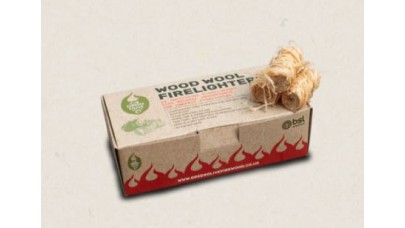 Green Olive Firelighters - Wood Wool Firelighters