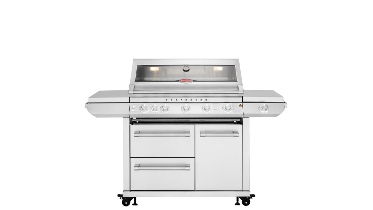 Beefeater 7000 Series Premium 5 Burner BBQ & Side Burner - with Trolley