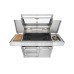 Beefeater 7000 Series Premium 5 Burner BBQ & Side Burner - with Trolley