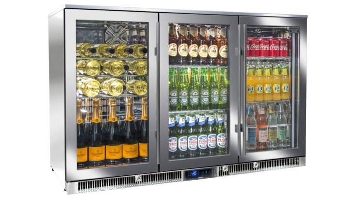 Blastcool Extremis XP3 Glass Doored Triple Outdoor Fridge 