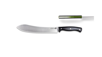 Savernake Steak Knife Black Micarta and Lime 