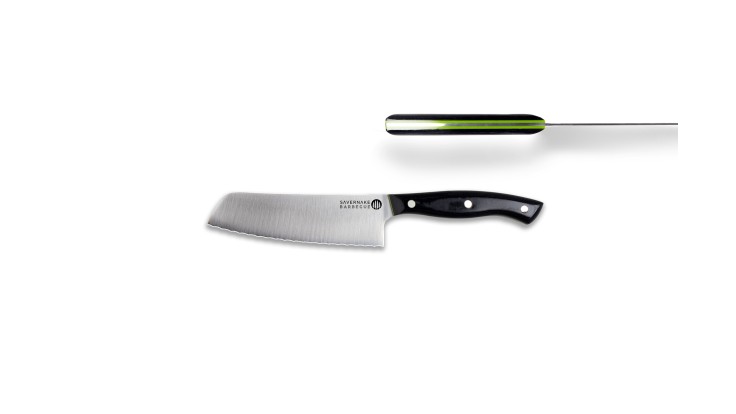 Savernake Mini Brisket Slicer Black Micarta and Lime