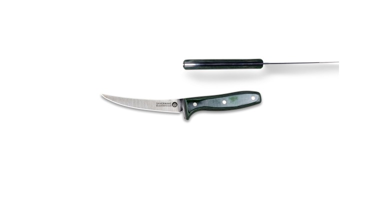 Savernake Boning Knife Green Micarta and Black 